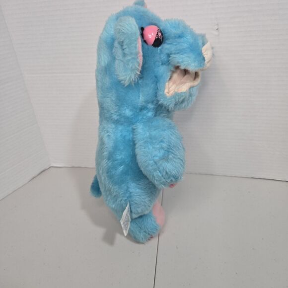 Vintage 1979 Romper Room Blue Hippopotamus Plush Stuffed Animal Super Rare - Picture 3 of 8